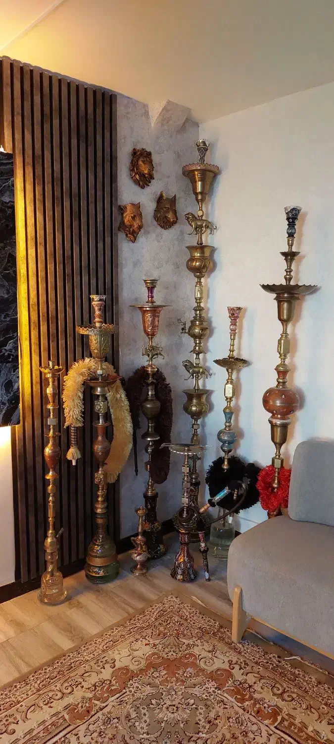 قلیان برنجی|کلکسیون اشیاء عتیقه|کرج, عظیمیه|دیوار