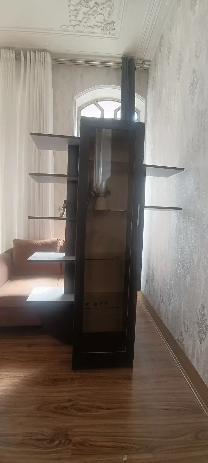 بوفه کتابخانه|بوفه، ویترین، کنسول|مرودشت, فاز اول شهرک فرهنگیان|دیوار