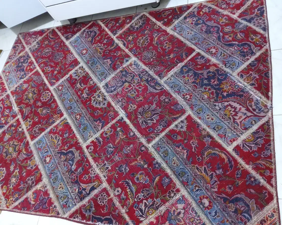 فرش ۶ متری دستبافت تیکه دوزی شده|فرش|مشهد, صیاد شیرازی|دیوار