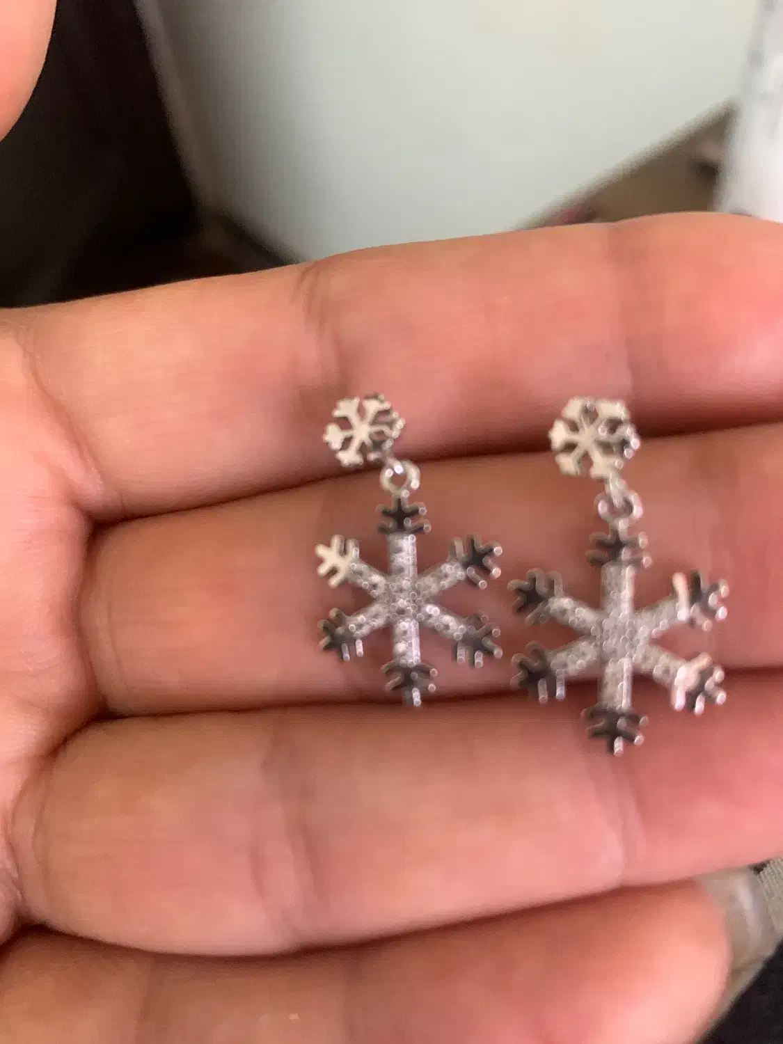 گوشواره نقره ایتالیایی|جواهرات|خرم‌آباد, |دیوار