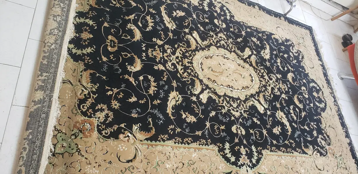 یک جفت فرش ۶ متری سرمه ای کرم در حد نو|فرش|تهران, بریانک|دیوار