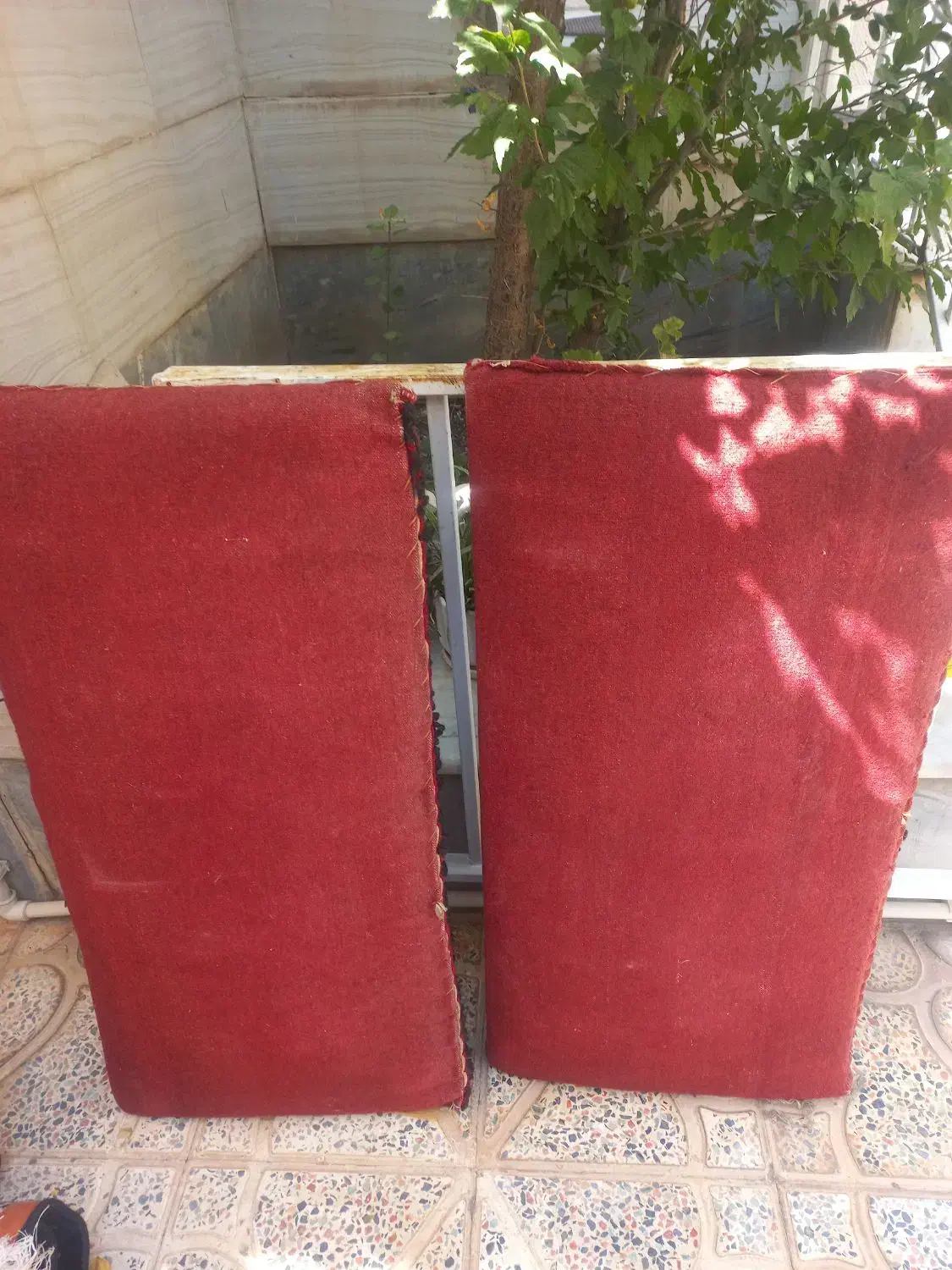 یک جفت پشتی دستبافت|پشتی|خرمدره, |دیوار