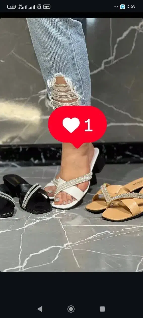 صندل پاشنه دار نگینی|کیف، کفش، کمربند|ساوه, |دیوار