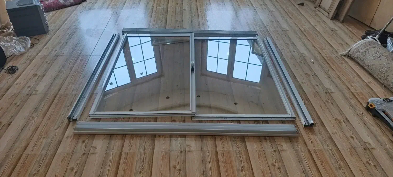 پنجره آلومینیومی صنایع سنگین|مصالح و تجهیزات ساختمان|رشت, فرودگاه سردار جنگل رشت|دیوار