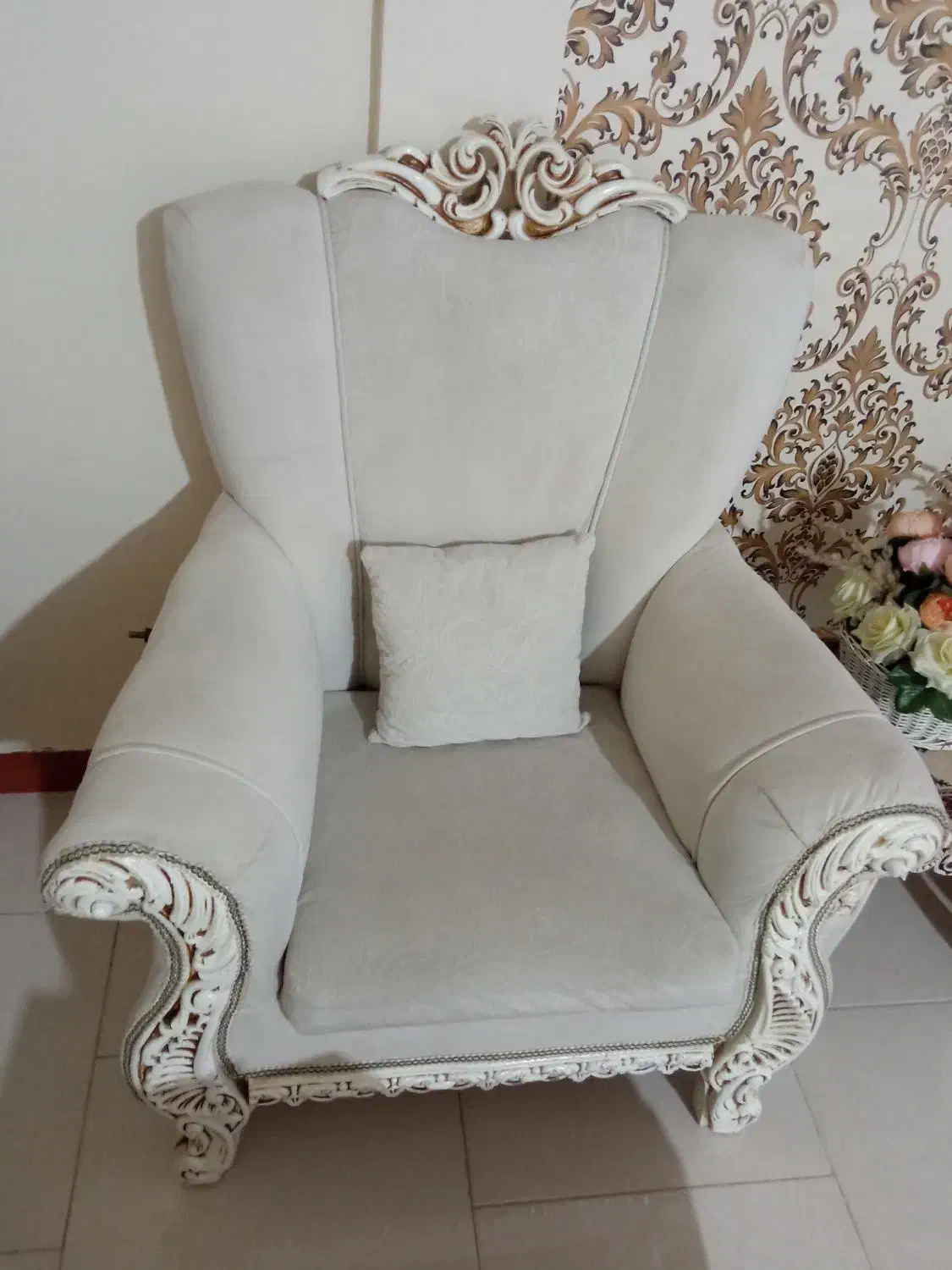 مبل راحتی مبلمان سلطنتی۷نفره و میزتلویزیون|مبلمان خانگی و میز عسلی|فردیس, شهرک ارم|دیوار