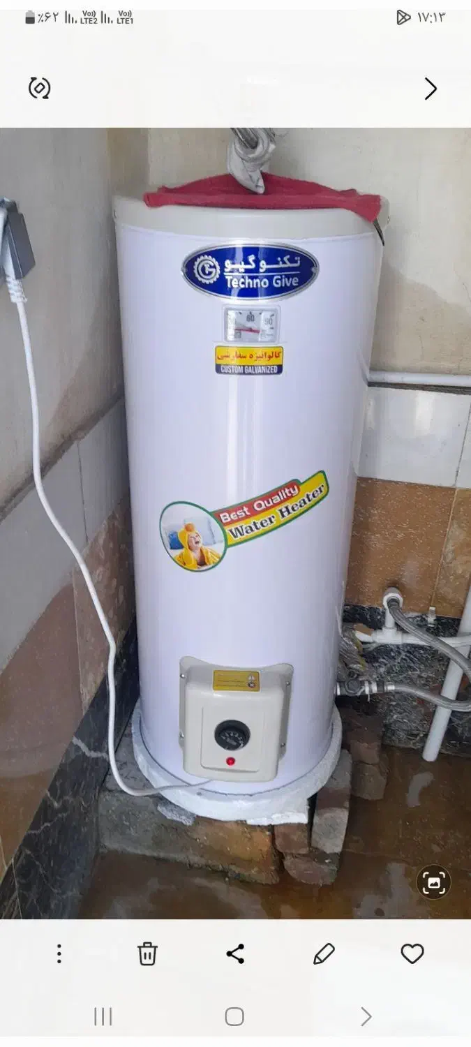 ابگرمکن برقی ۱۲۰ تکنو|آبگرمکن، پکیج، شوفاژ|محمدشهر, ولدآباد|دیوار