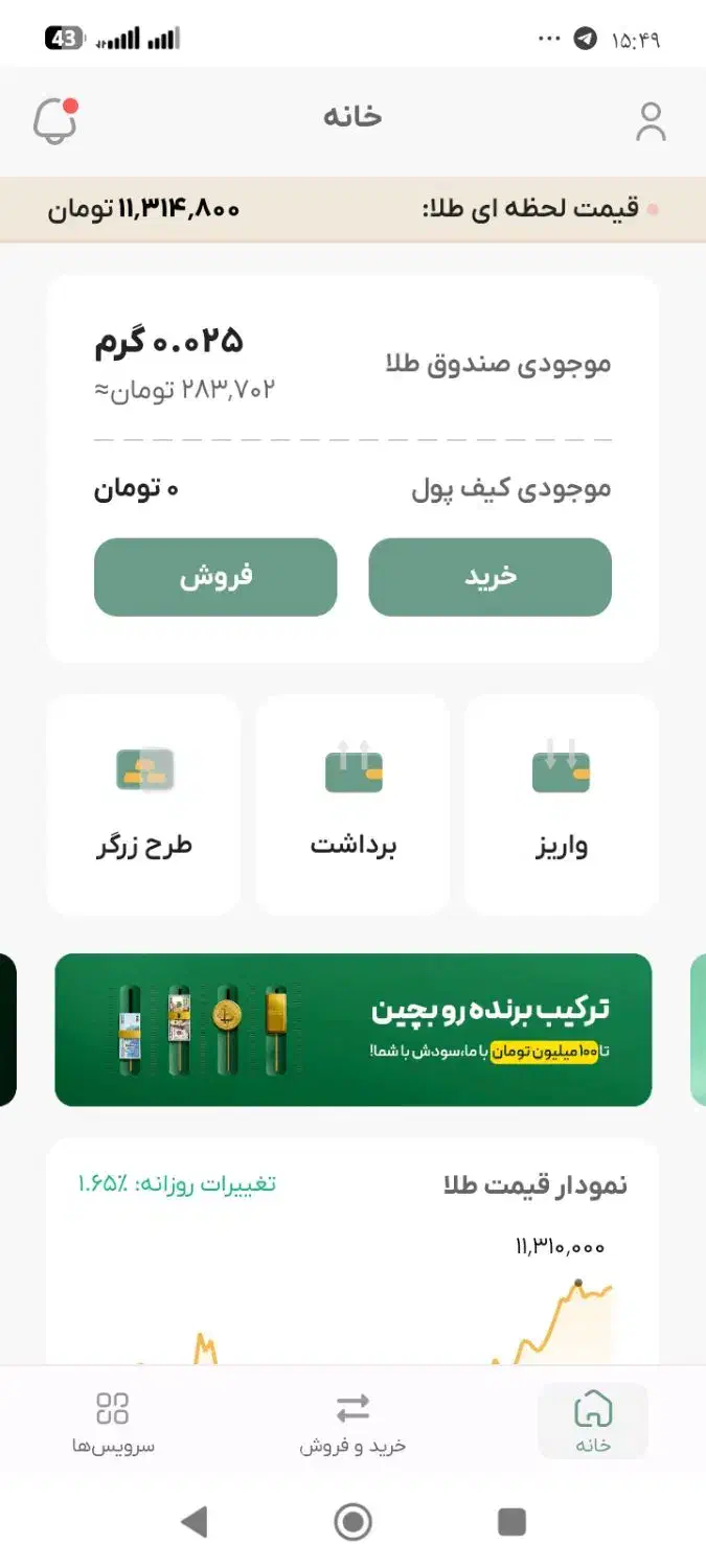 120 هزار تومان طلای رایگان برای همه|کارت هدیه و تخفیف|فیروزآباد (آذربایجان), |دیوار