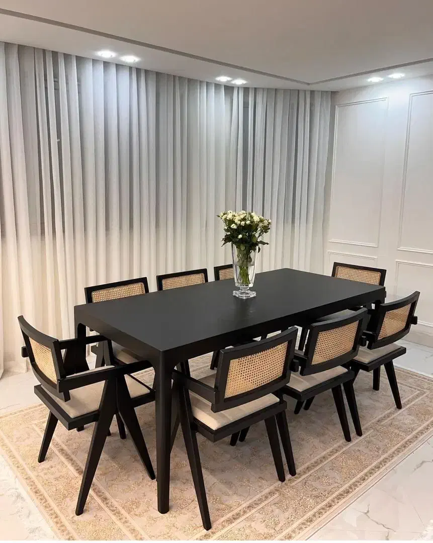 میز غذاخوری چوبی|میز و صندلی غذاخوری|خرم‌آباد, |دیوار