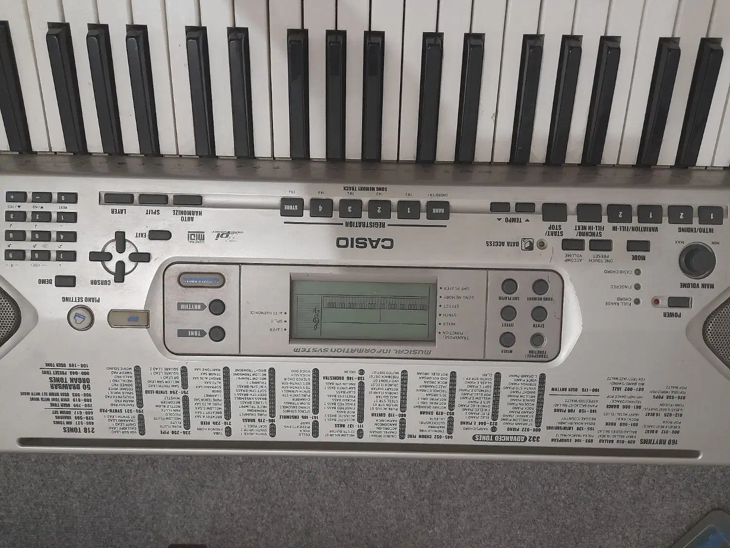 ارگcasio ctk90|پیانو، کیبورد، آکاردئون|خوی, |دیوار