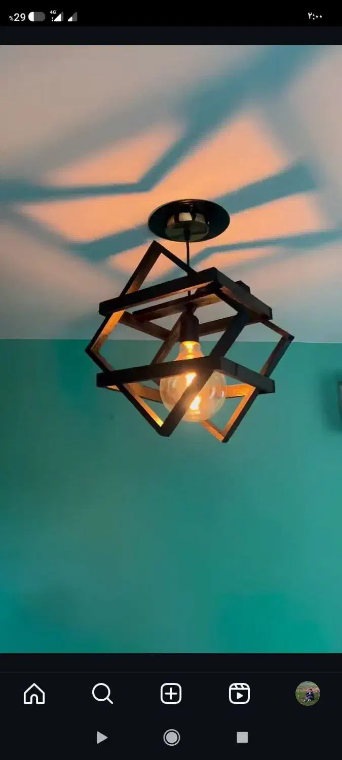 لوستر چوبی چوب لایت با بهترین قیمت در بازار|لوستر و چراغ آویز|مشهد, صیاد شیرازی|دیوار