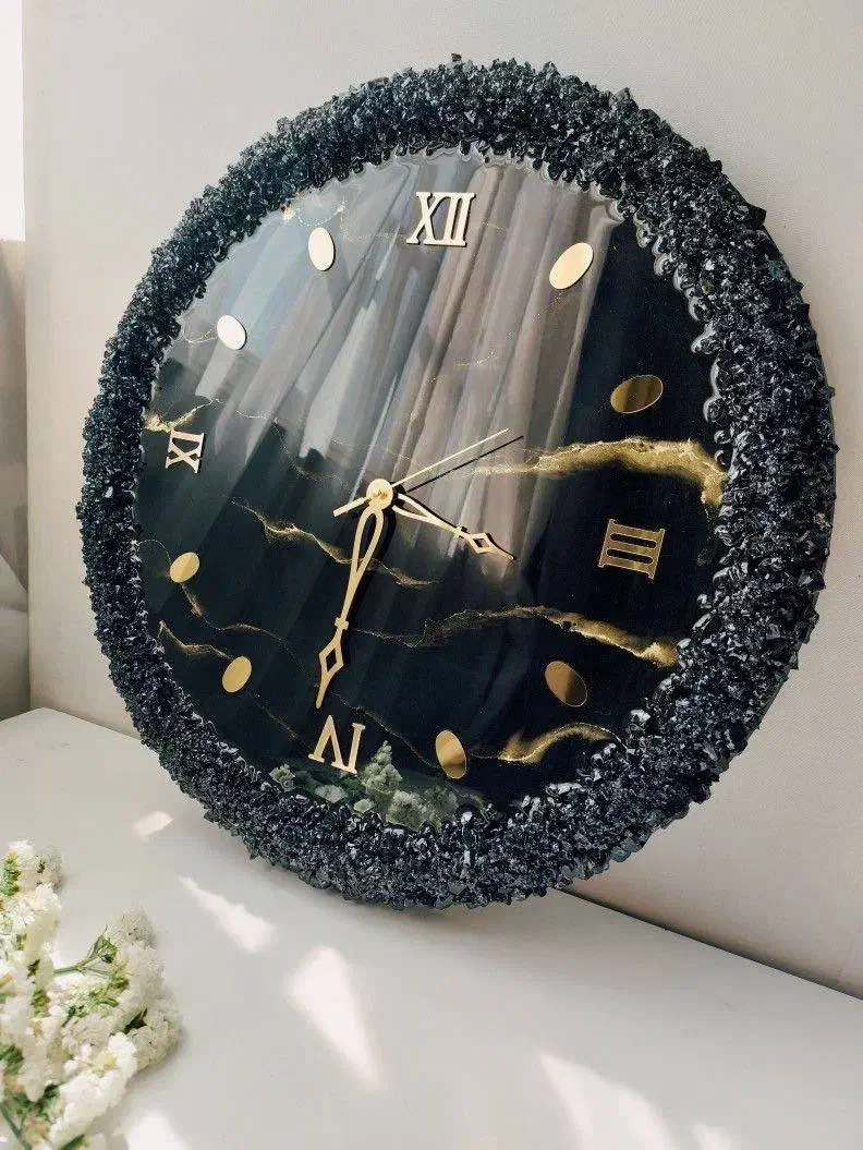 ساعت رومیزی رزینی تابلو دکوراتیو در اندیشه شهریار|ساعت دیواری و تزئینی|کرج, گوهردشت|دیوار