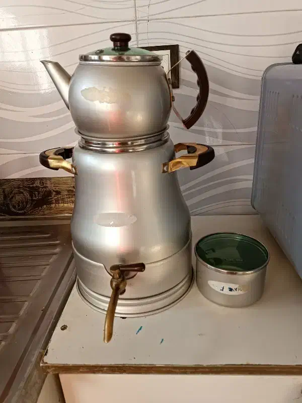 ست کتری و قوری و قندان|قوری، کتری، قهوه‌ساز دستی|دهگلان, |دیوار