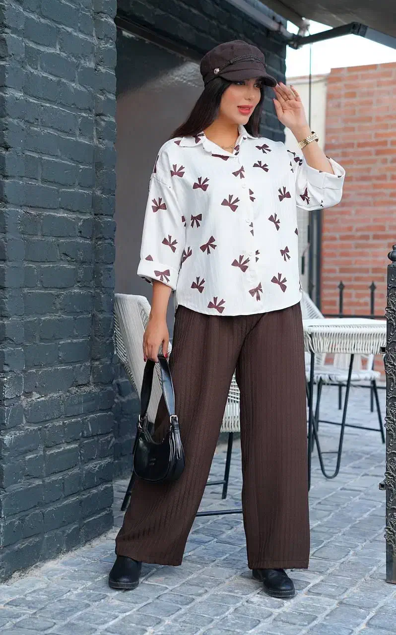 ست مانتو شلوار پاپیون|لباس|خمینی‌شهر, |دیوار