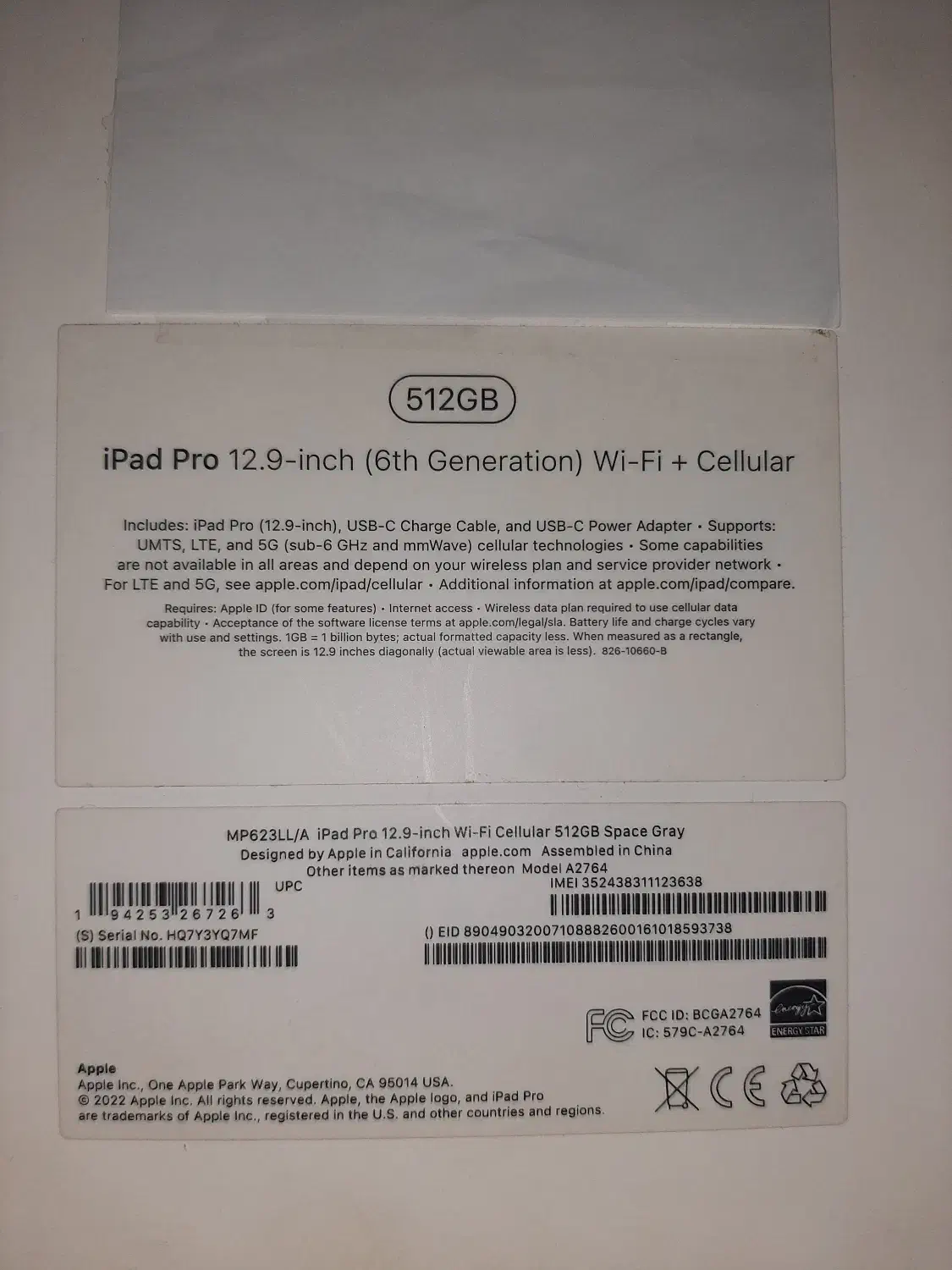 I pad 12.9 2022 آکبند 512 و 5G|تبلت|تهران, فلسطین (میدان انقلاب)|دیوار