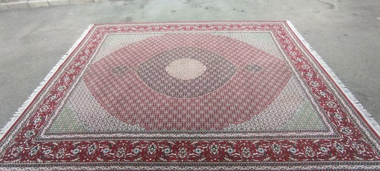 فرش 12و6 متری .تمام نخ.|فرش|بروجرد, |دیوار