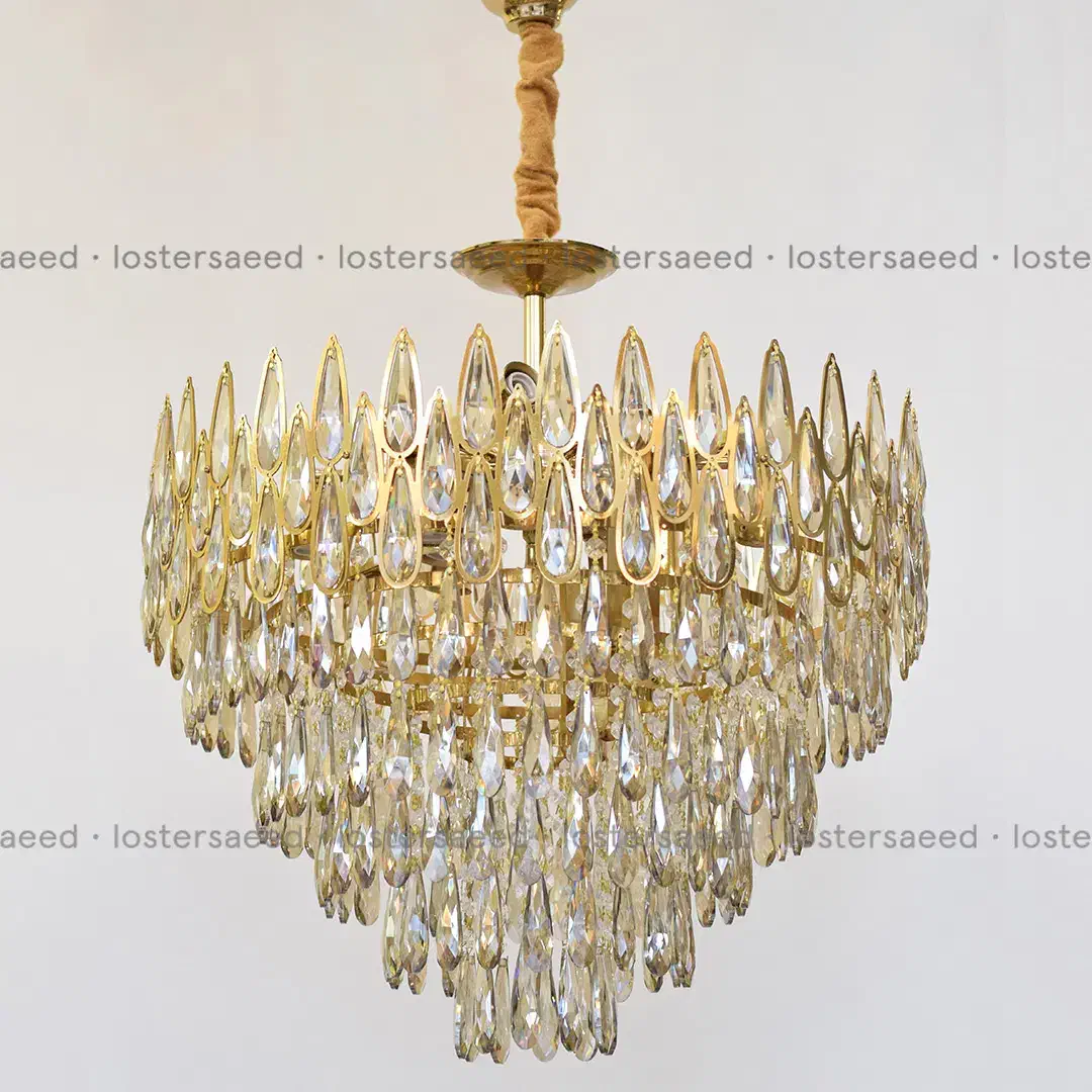 حراج یک مدل لوستر مدرن پذیرایی و لاینری کریستالی|لوستر و چراغ آویز|تبریز, |دیوار