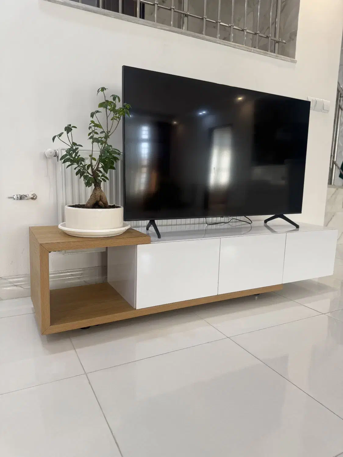 زیر تلویزیون تمام mdf سفارشی|میز تلویزیون|کازرون, |دیوار