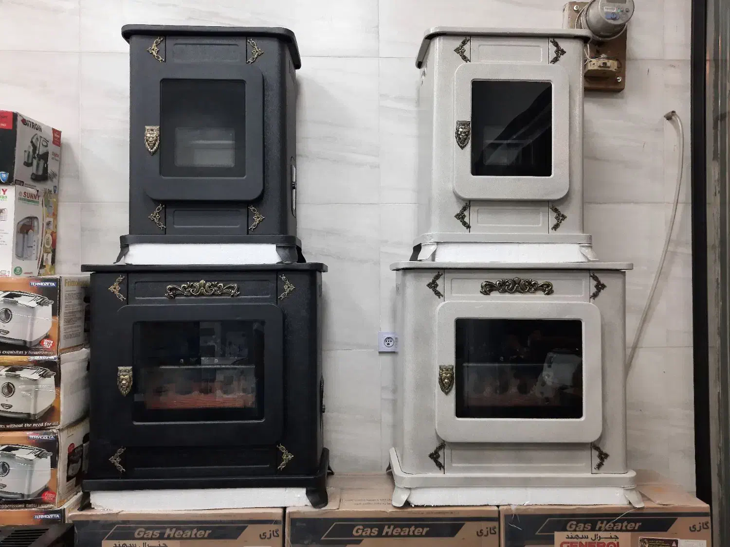 بخاری گازی طرح کلاسیک شومینه|بخاری، هیتر، شومینه|کرج, گوهردشت|دیوار