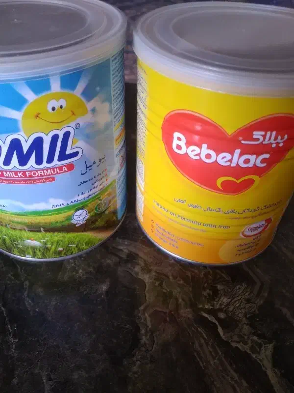 قوطی های جا شیرخشک با قاشق|ظروف نگهدارنده، پلاستیکی، یک‌بارمصرف|اراک, |دیوار