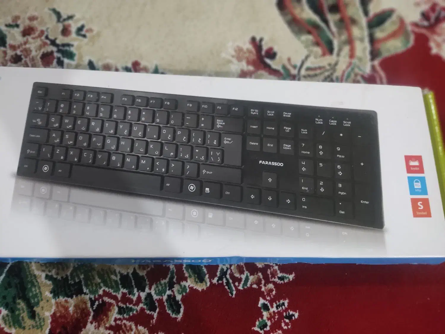 دو عدد کیبورد Farassoo و Tsco|قطعات و لوازم جانبی رایانه|برازجان, |دیوار