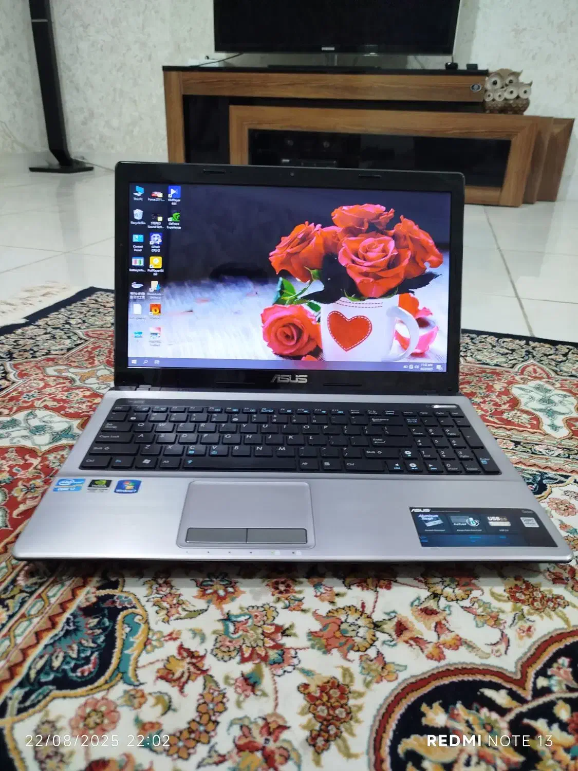 لپتاپ قدرتمندو گرافیک دار ASUS هشت هسته ای|رایانه همراه|شیراز, تحویلی|دیوار