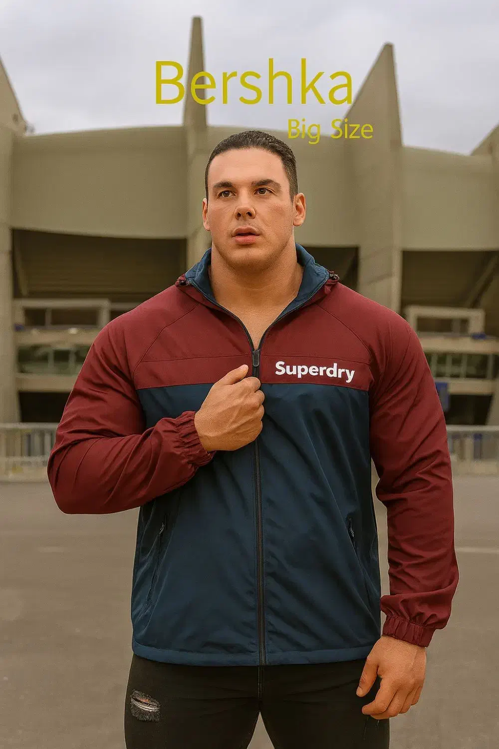 سویشرت بادگیر سایز بزرگ ۵۸ تا ۶۴ superdry تکرنگ|لباس|تهران, خزانه|دیوار