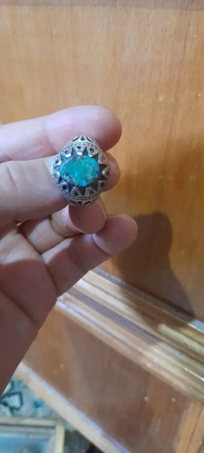 انگشتر نقره فیروزه|جواهرات|اهواز, بعثت|دیوار