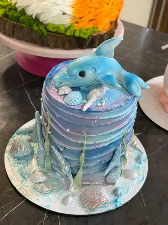 آموزش کیک خامه ای کیک تولد|خدمات آموزشی|تبریز, |دیوار