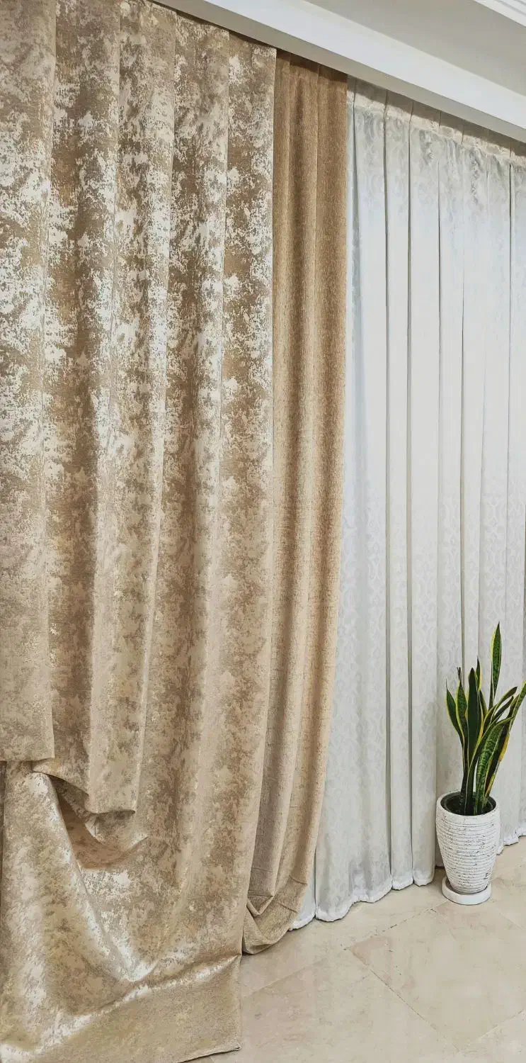 والان پرده کرم طلایی|پرده، رانر، رومیزی|تهران, صادقیه|دیوار