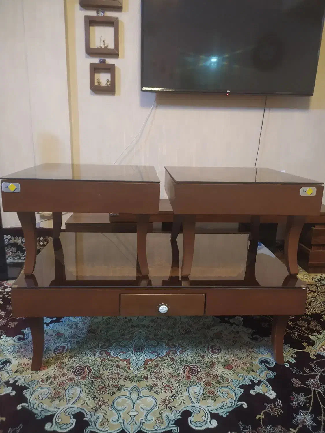 میز تلویزیون و جلو مبلی و عسلی|مبلمان خانگی و میز عسلی|پاکدشت, پاکدشت (مامازند)|دیوار