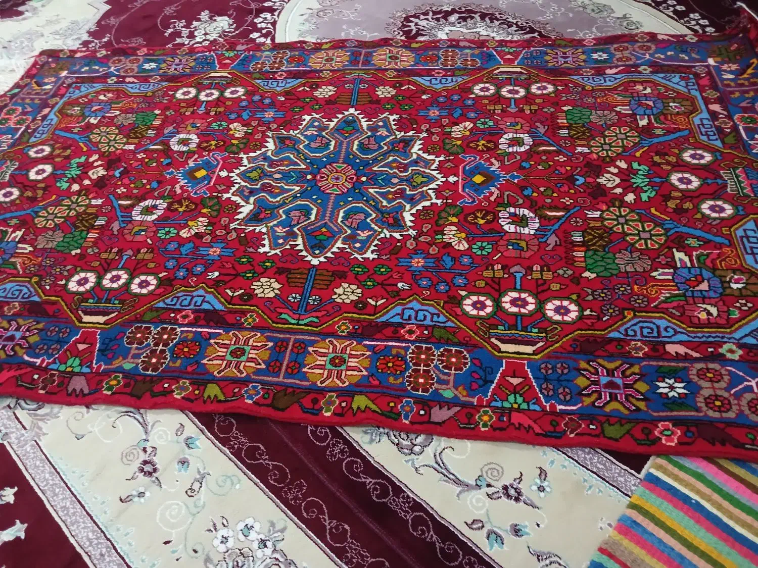 قالی دستبافت|فرش|نهاوند, |دیوار