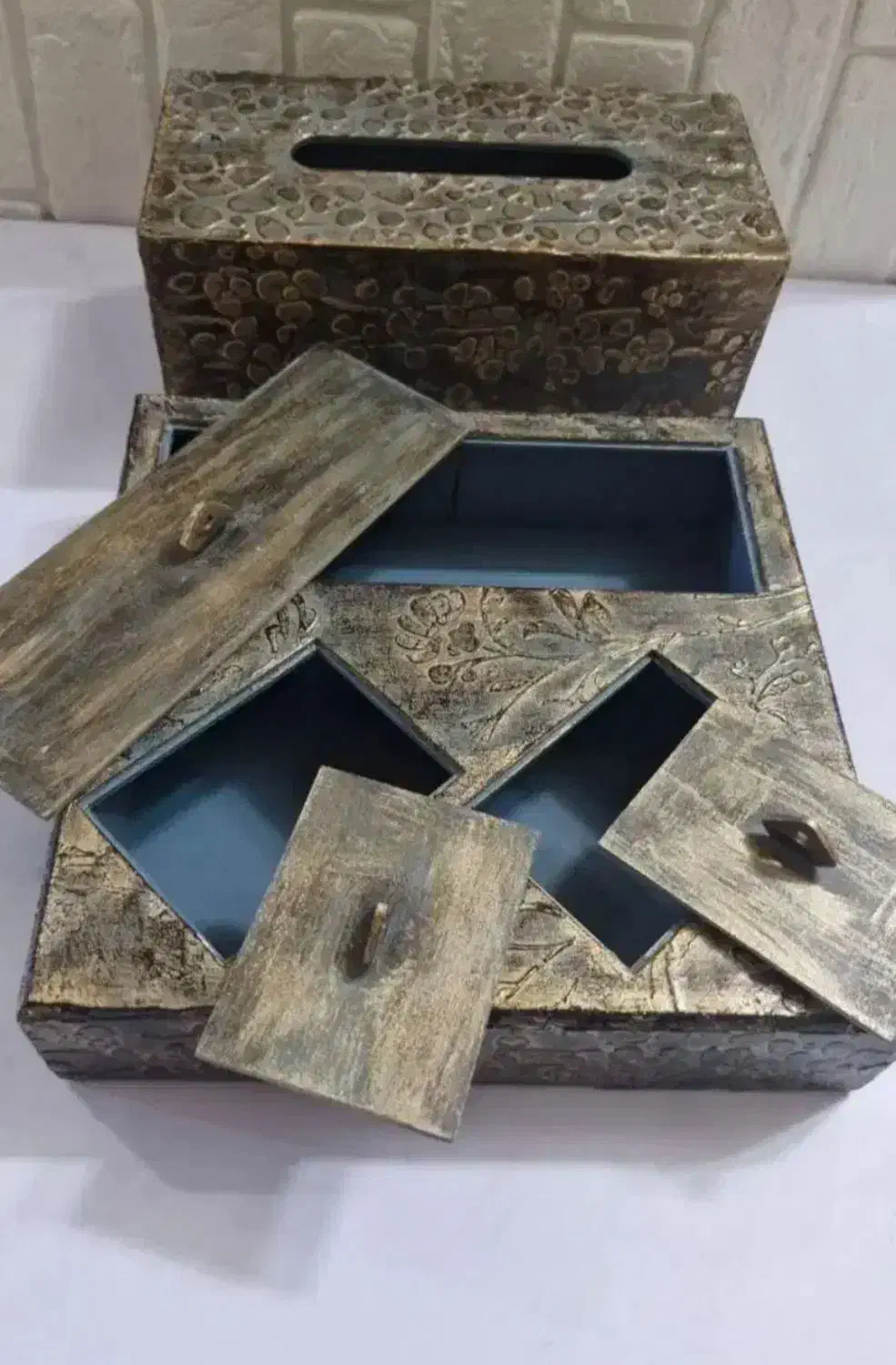 جا شکلاتی و دستمال کاغذی|مجسمه، تندیس، ماکت|تهران, امام زاده عبدالله|دیوار