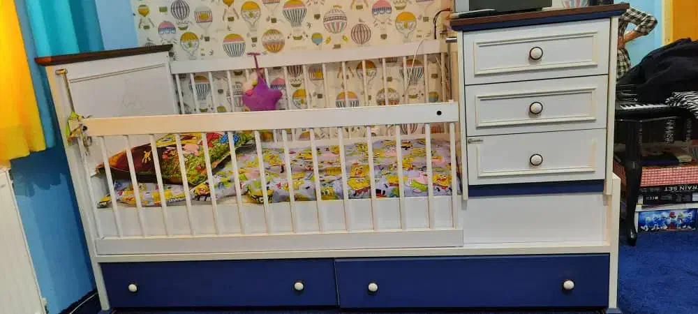 تخت کودک قابلیت برای نوجوان هم دارد|تخت و سرویس خواب|گرگان, |دیوار