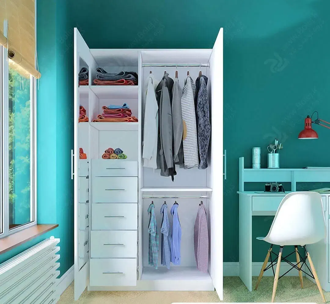 ست تخت خواب و میزدراور دخترانه مینیمال کد94|تخت و سرویس خواب|همدان, |دیوار