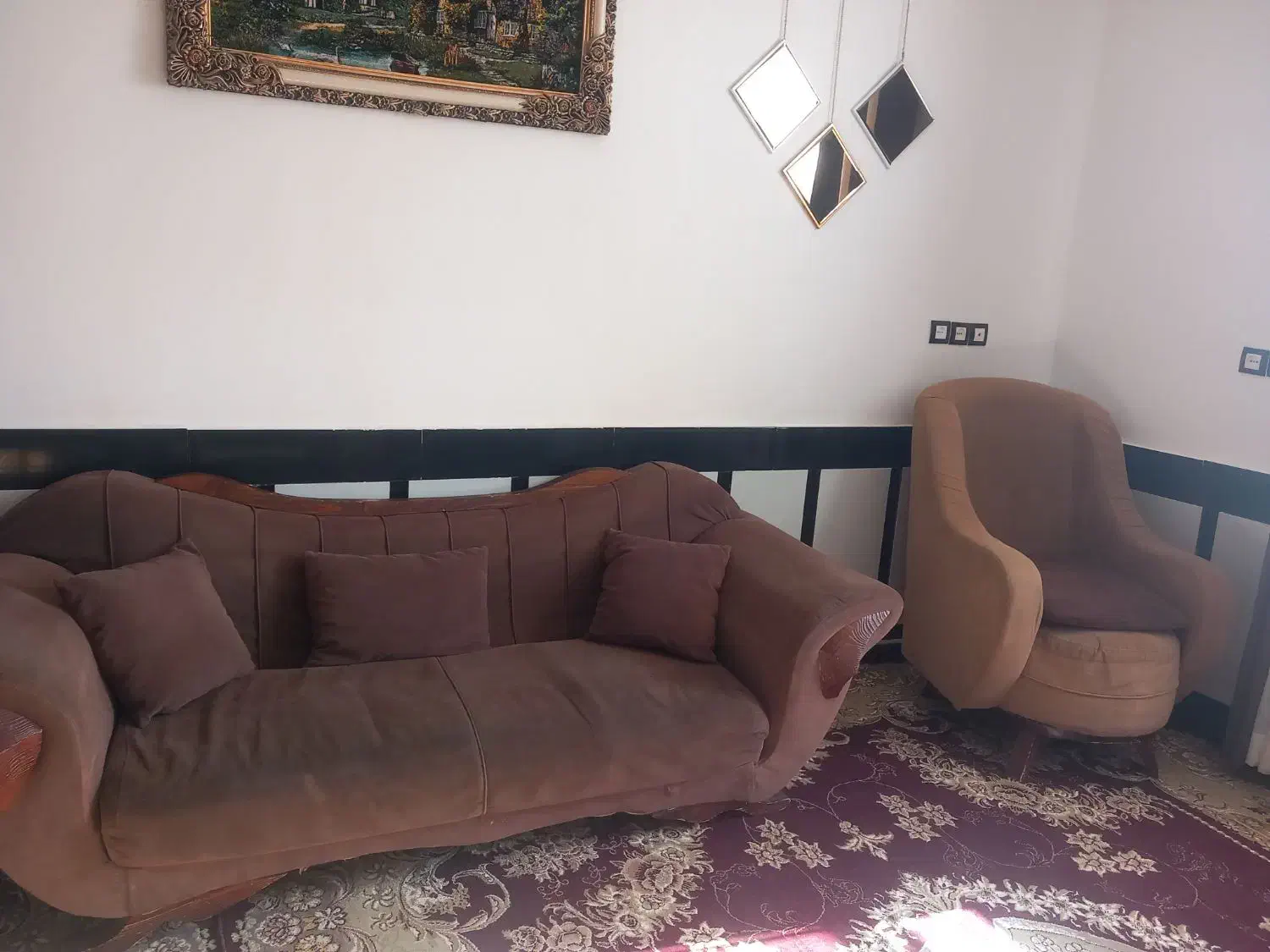 مبلمان|مبلمان خانگی و میز عسلی|پائین جام, |دیوار