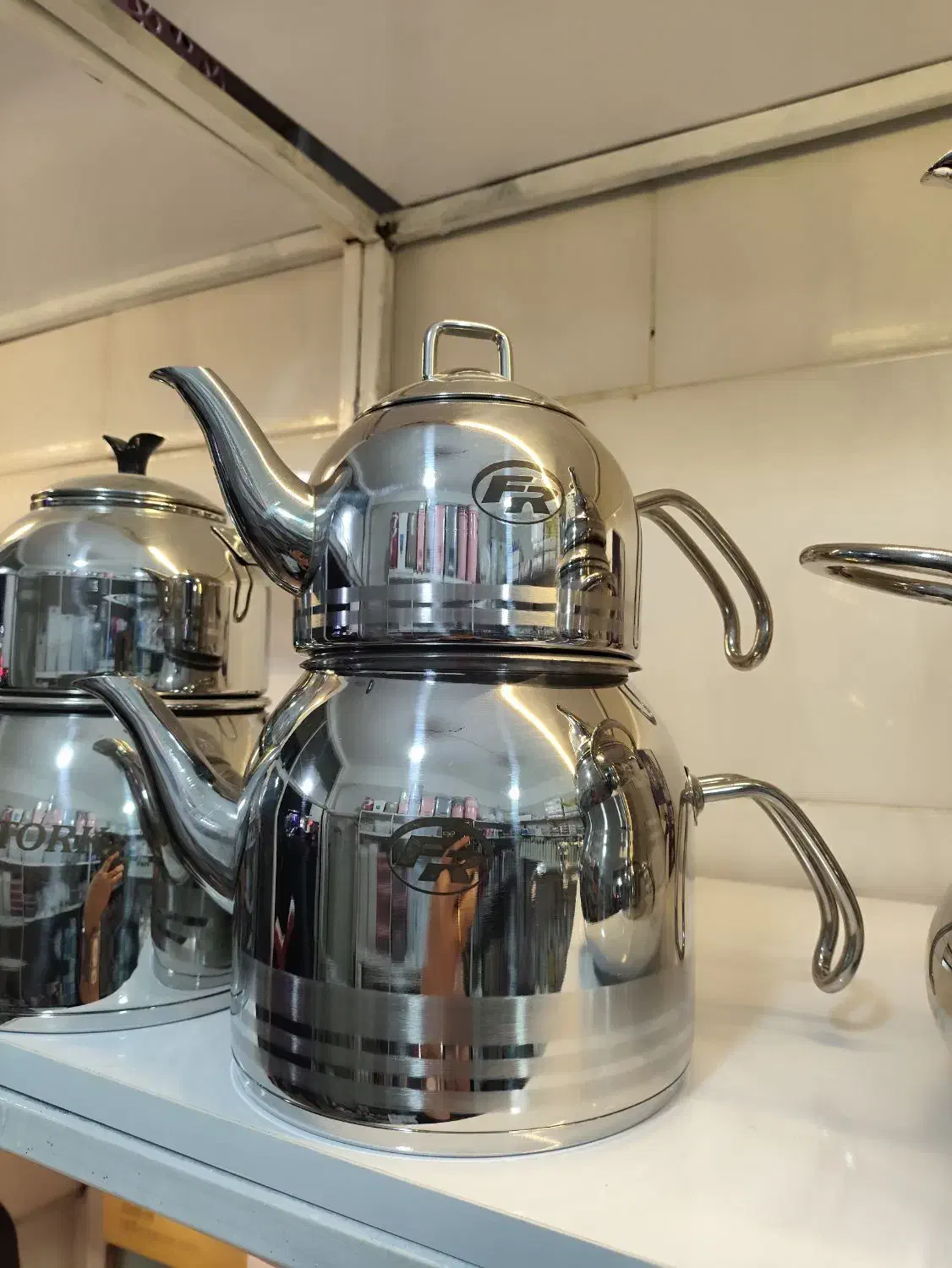 کتری قوری استیل|قوری، کتری، قهوه‌ساز دستی|قم, علی آباد|دیوار