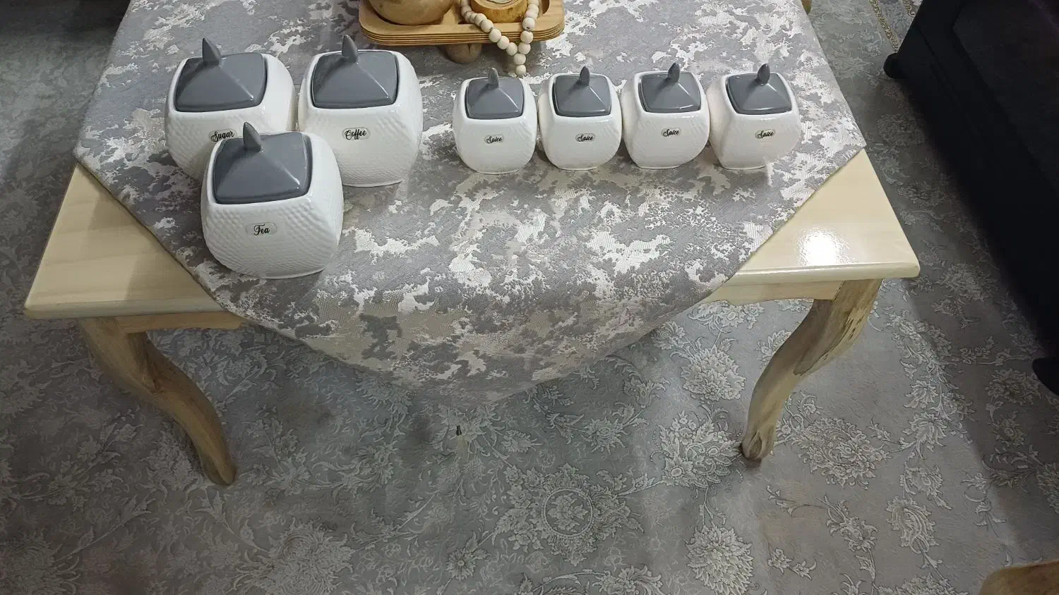 پاسماوری هفت تیکه چینی نو|ظروف نگهدارنده، پلاستیکی، یکبارمصرف|قدس, شهرک فرزان|دیوار