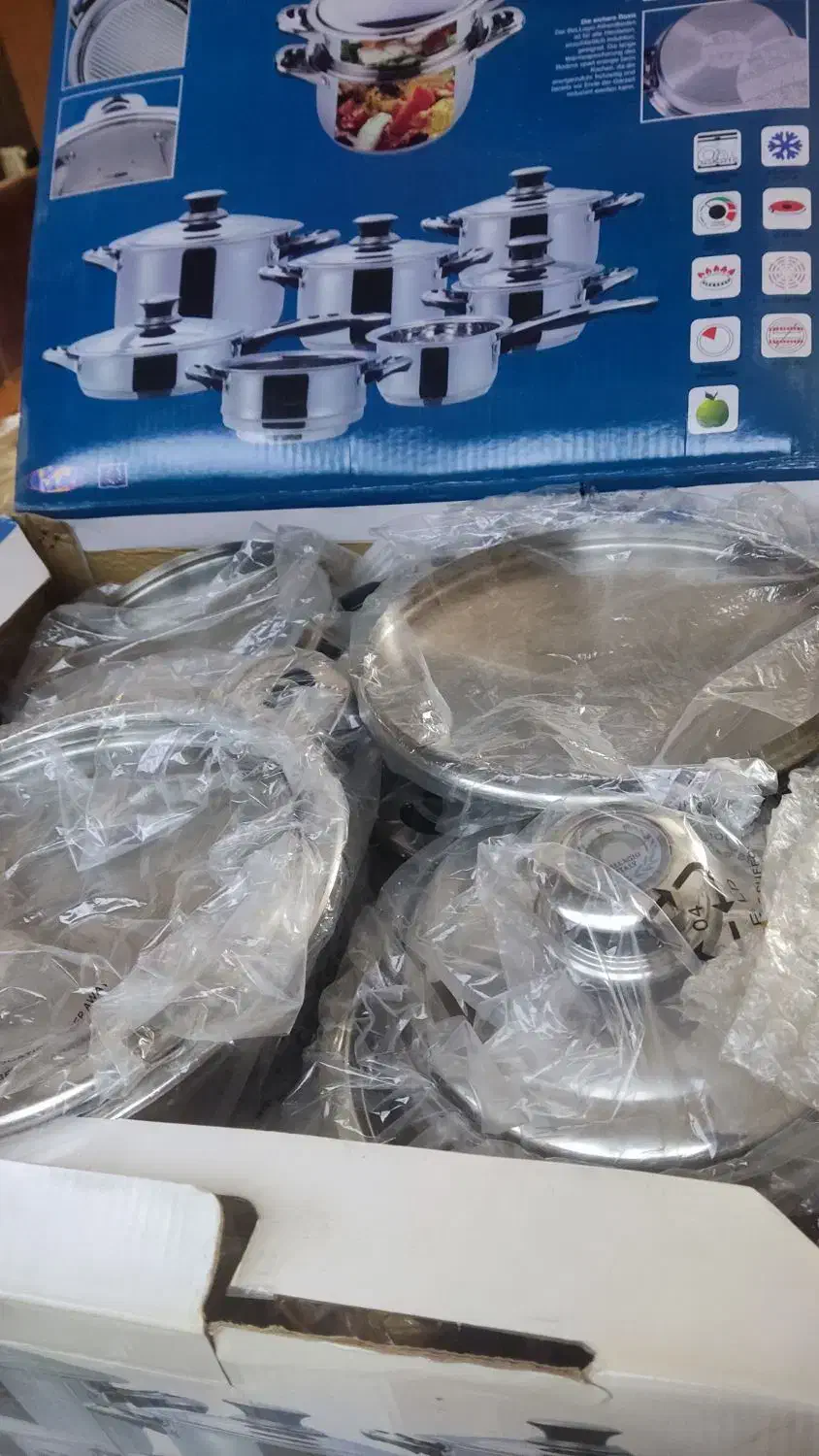 سرویس قابلمه استیل بلاژیو اصل ایتالیا|ظروف پختوپز|اصفهان, بهارستان|دیوار