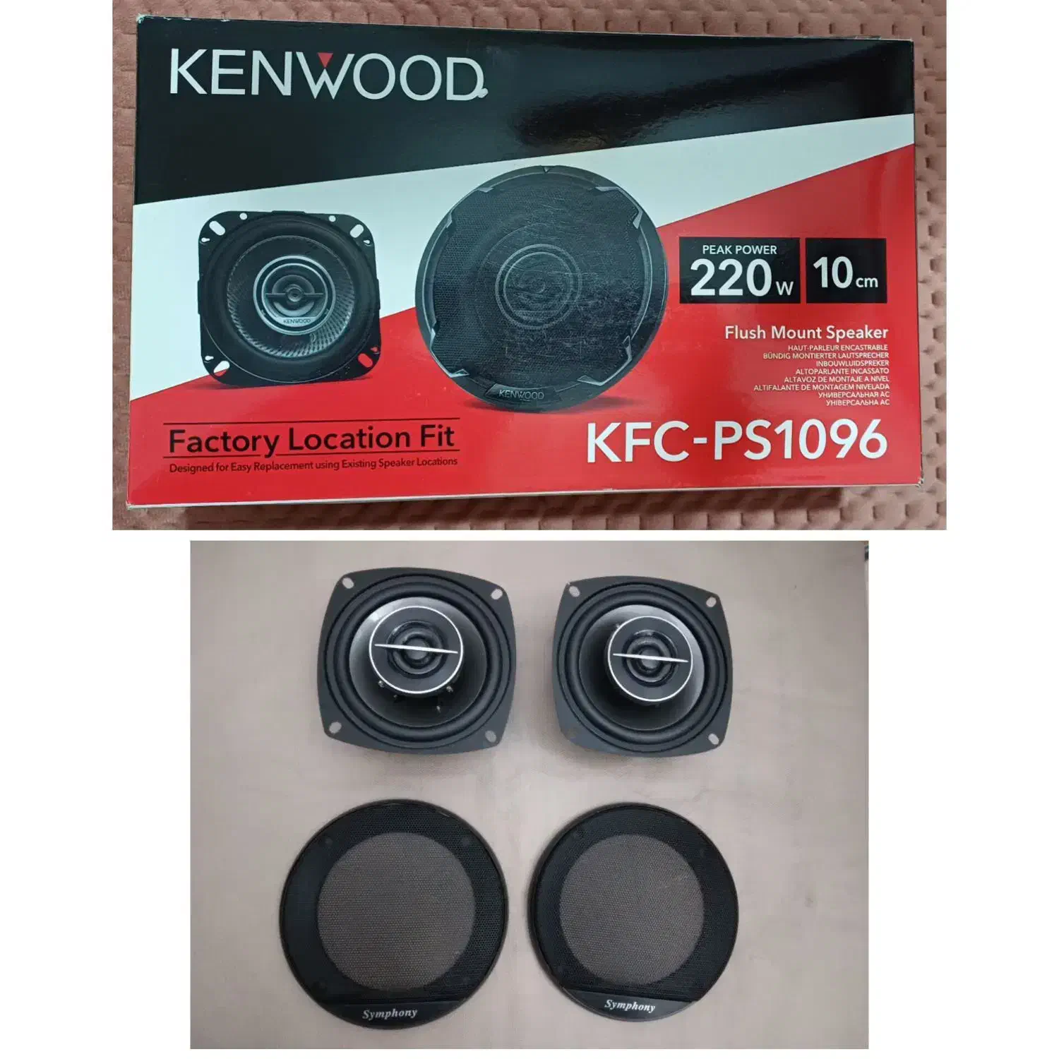 بلندگو گرد ۴ اینچ کنوود و سمفونی|صوتی و تصویری|تهران, شوش|دیوار