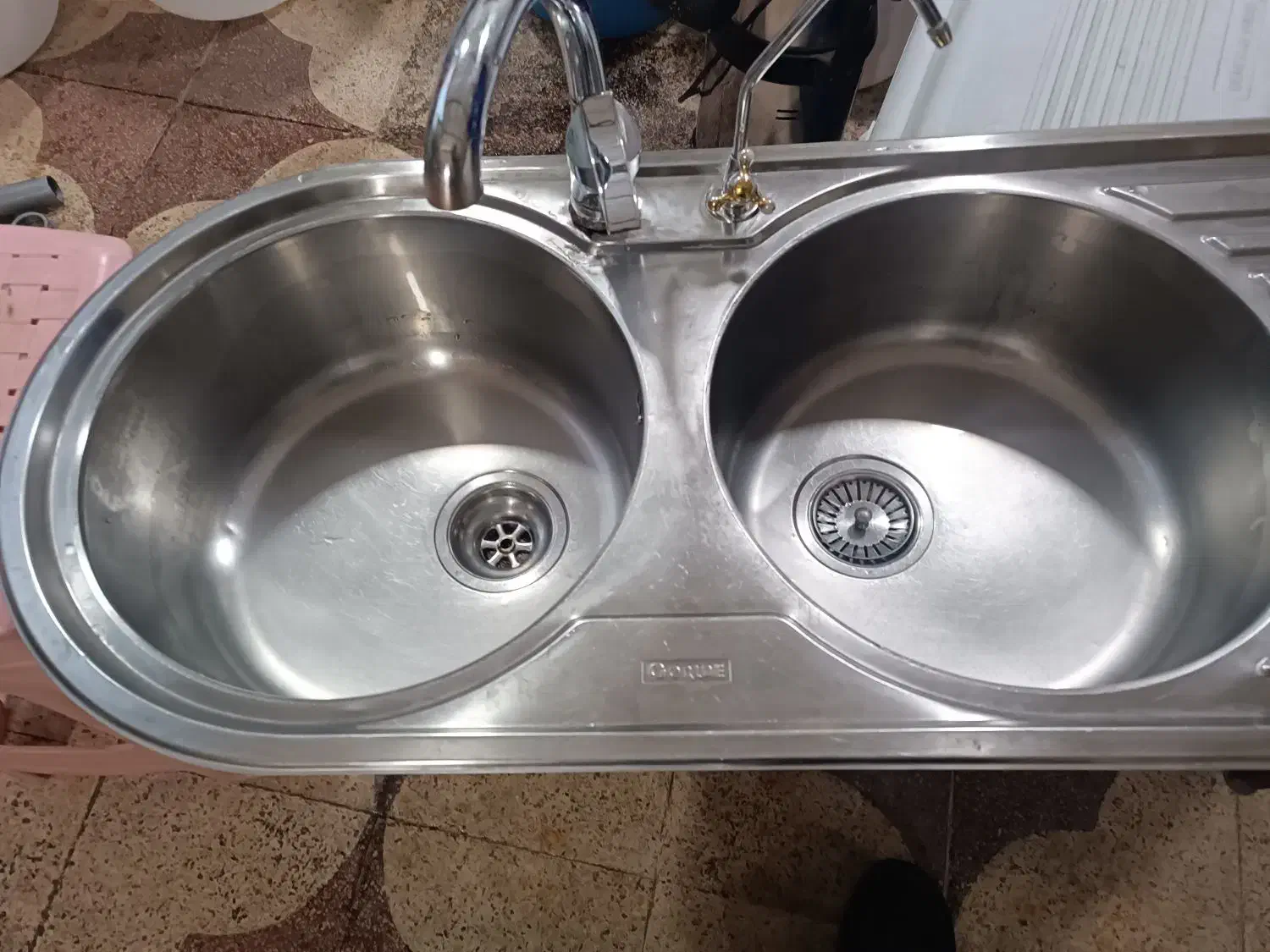 سینک ظرفشویی دوقلو|مصالح و تجهیزات ساختمان|شیراز, شیخ علی چوپان|دیوار