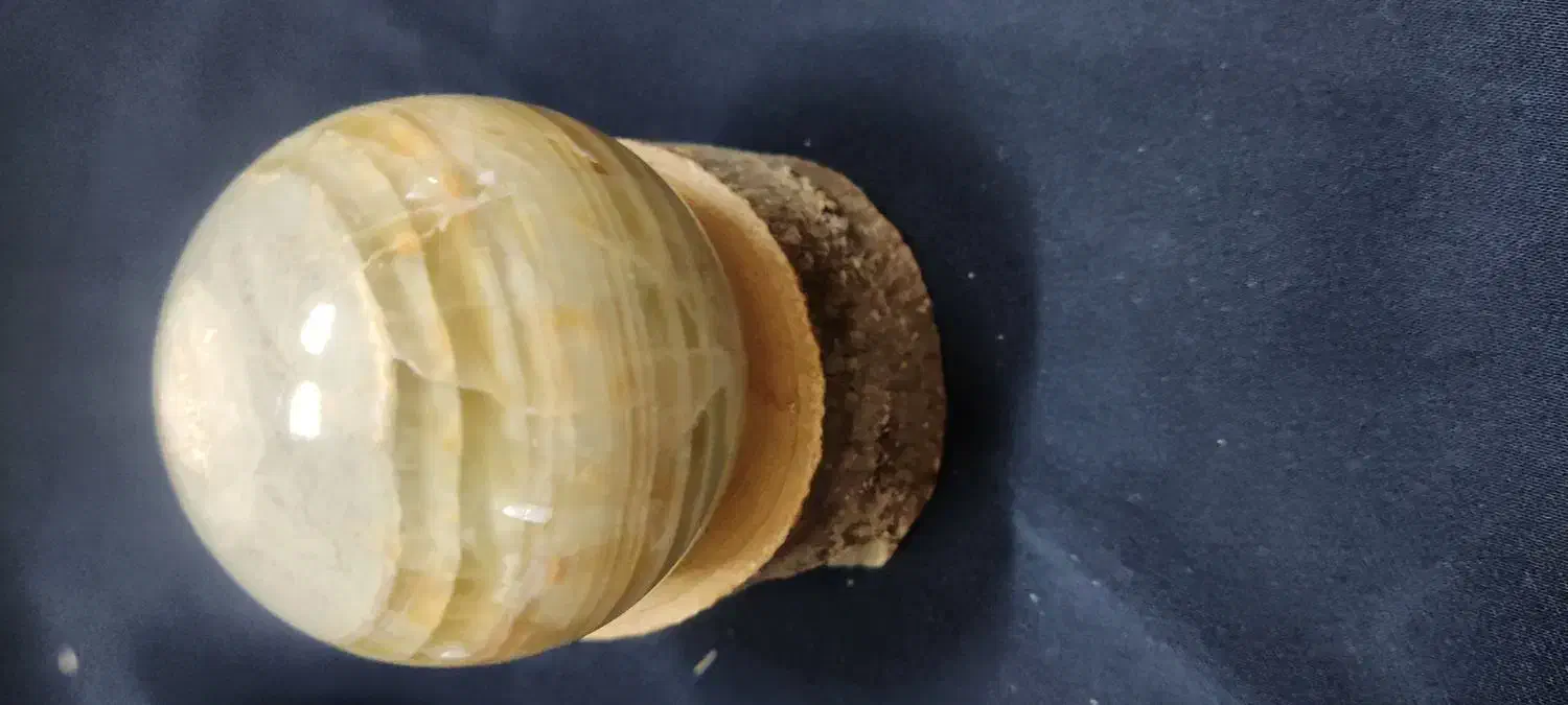 گوی طبیعی آمیتیس ، چشم ببر ، مرمر ، لاجورد|جواهرات|اصفهان, خرم|دیوار