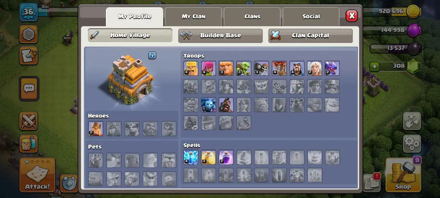اکانت Clash of clans|کنسول، بازی ویدئویی و آنلاین|شهرکرد, |دیوار