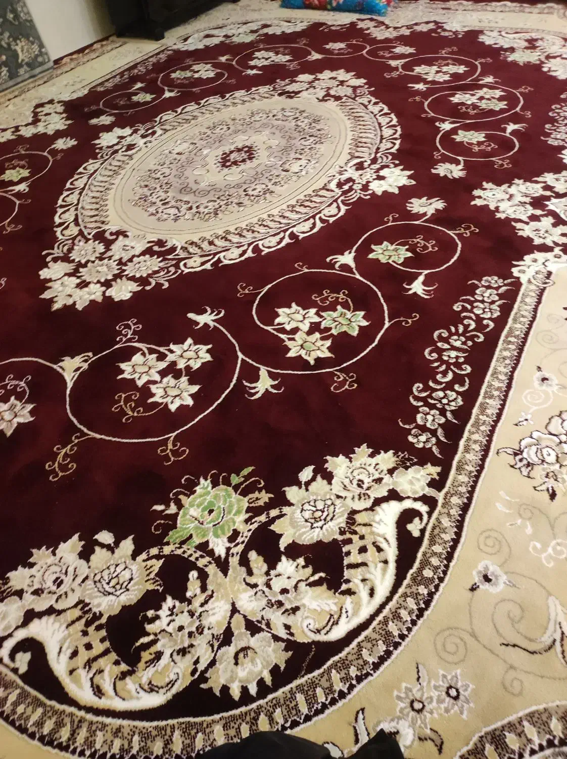 فرش ماشینی ۱۲ متری تعداد چهار تخته هر ۱۲ م|فرش|قیدار, |دیوار