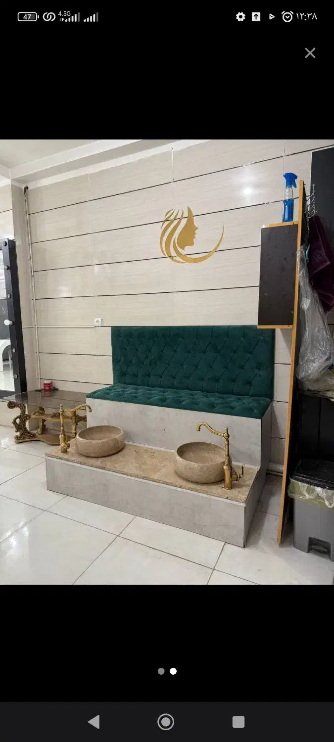 صندلی دوکاسه اسپا.صندلی زنبوری وپارتیشن|آرایشگاه و سالن‌های زیبایی|ایلام, |دیوار