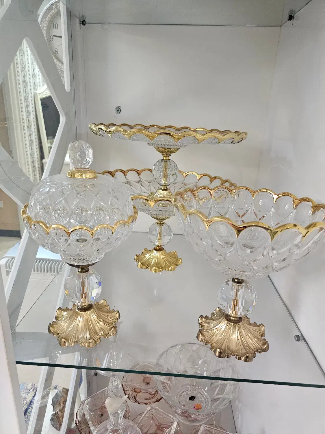 ظروف کریستالی طرح آنجلیکا دور طلایی|ظروف سرو و پذیرایی|تهران, امیریه|دیوار