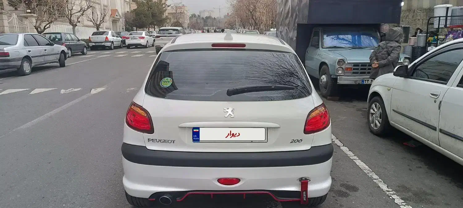 206تیپ2مدل 99 سفید دوپوششه|خودرو سواری و وانت|تهران, امانیه|دیوار