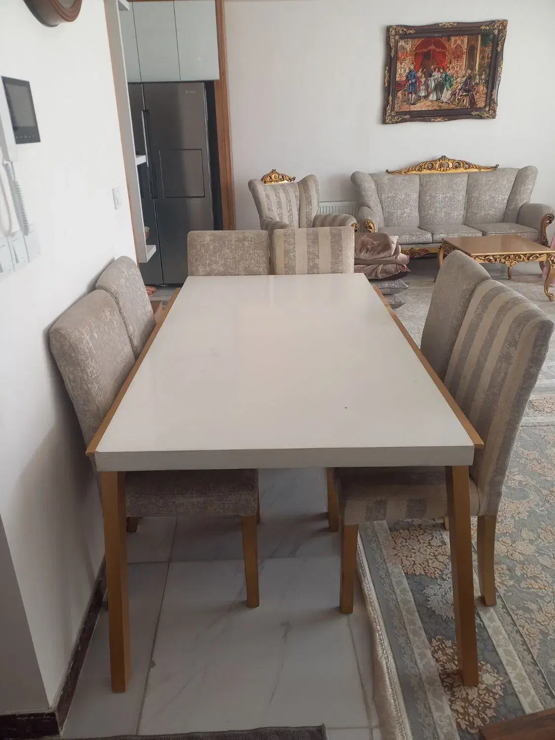 میز نهار خوری|میز و صندلی غذاخوری|سنقر, |دیوار