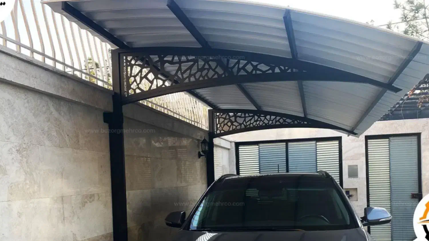 سایبان خودرو شیک و با دوام و ارزان|مصالح و تجهیزات ساختمان|فولادشهر, B2|دیوار