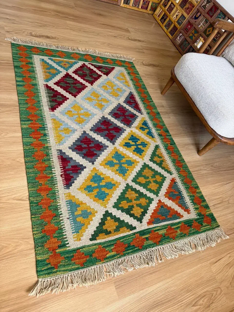 گلیم ۱۰۰در۱۵۰|گلیم، جاجیم، گبه|یاسوج, |دیوار