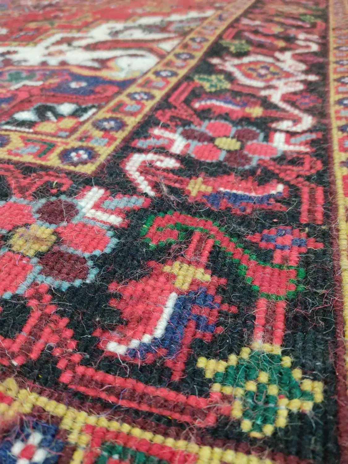 فروش یک جفت فرش خالچه سه متری هریس|فرش|خواجه, |دیوار